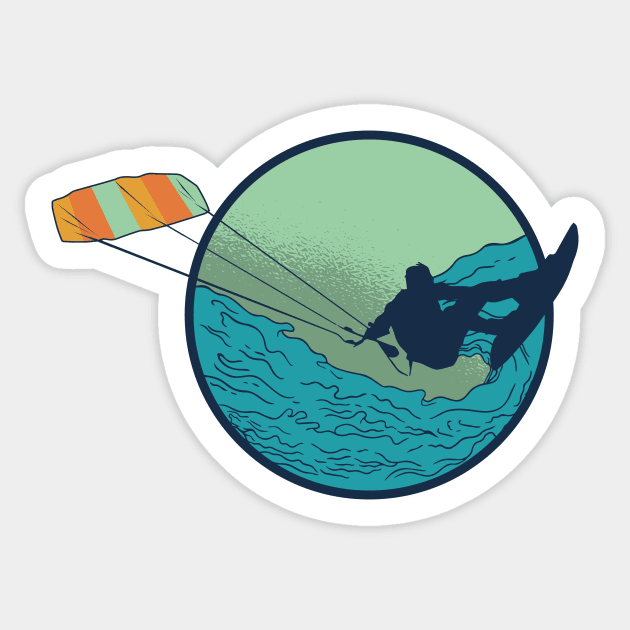 Kitesurfer Sticker by LR_Collections